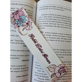 Floral-decorated stevige boekenlegger -rabbi zidni ilman voor boeken lezen